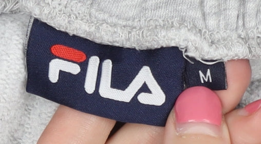 FILA Men's Grey Sweatpants M with Elastic Waist