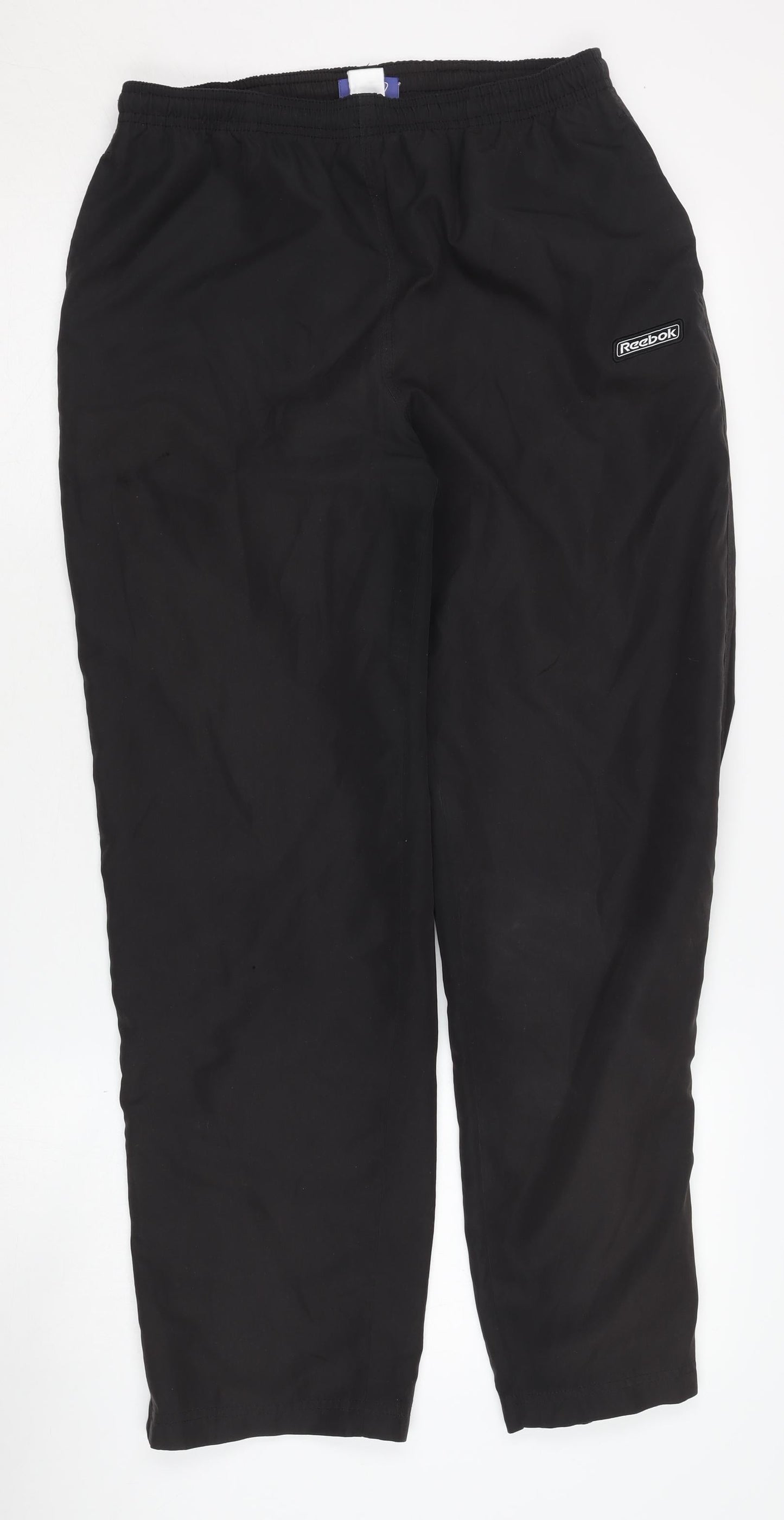 Reebok Black Women's Track Pants - Size 12, Athleisure Style