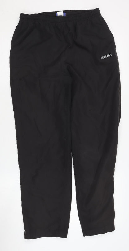 Reebok Black Women's Track Pants - Size 12, Athleisure Style
