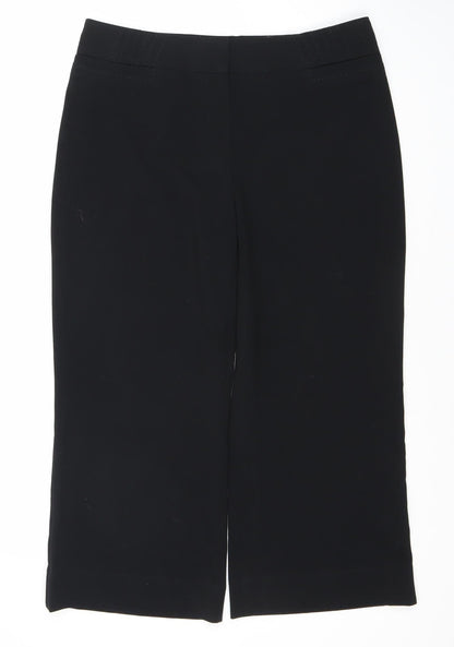 Womens UK Size 12 Marks and Spencer Regular Fit  Black Trousers