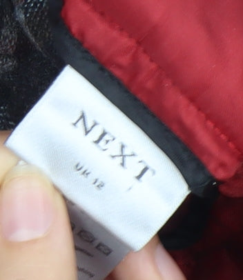 Next Women's Multicoloured Plaid Pleated Skirt Size 12