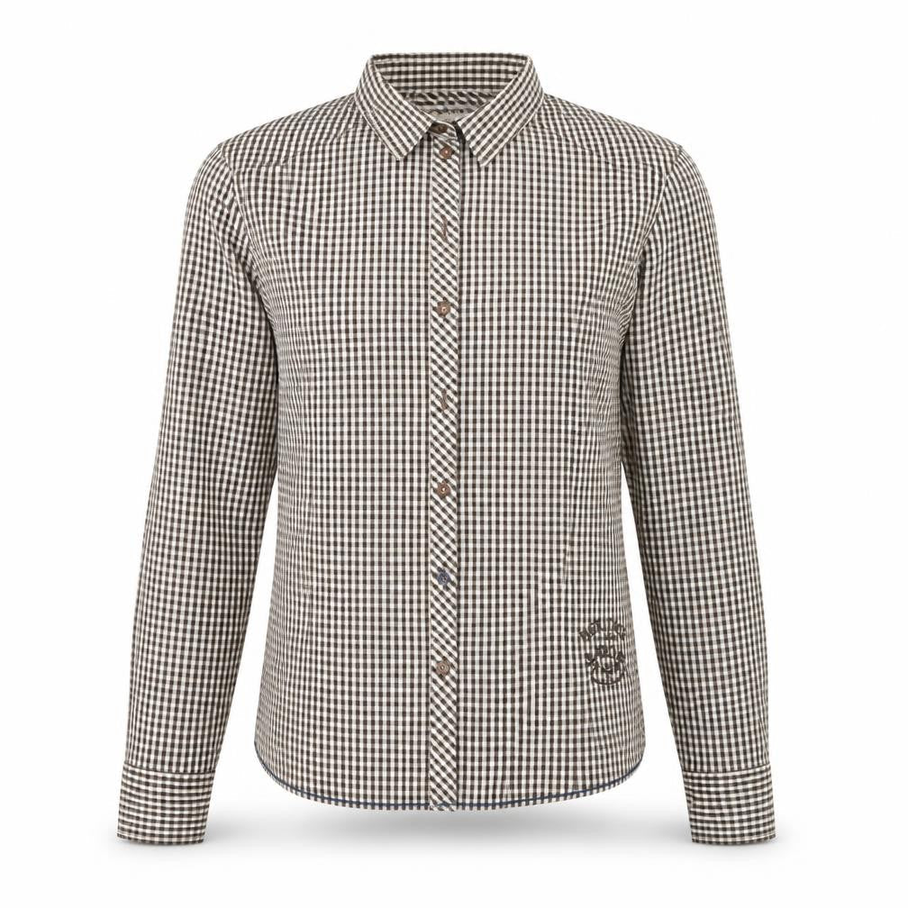 Mens UK Collar Size S ARQUEONAUTAS Smart Brown  Dress Shirt