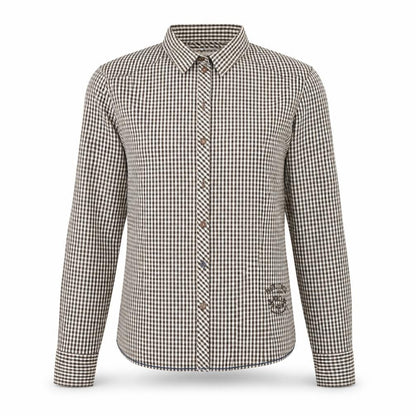 Mens UK Collar Size S ARQUEONAUTAS Smart Brown  Dress Shirt