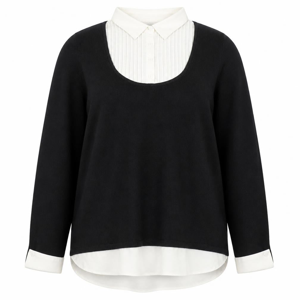 Womens UK Size 18/20 ANNE WEYBURN Black Pullover Jumper