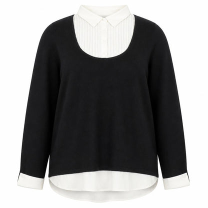 Womens UK Size 18/20 ANNE WEYBURN Black Pullover Jumper