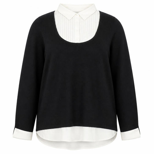 Womens UK Size 18/20 ANNE WEYBURN Black Pullover Jumper