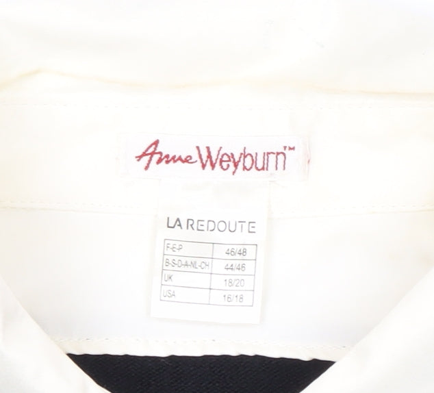 Womens UK Size 18/20 ANNE WEYBURN Black Pullover Jumper