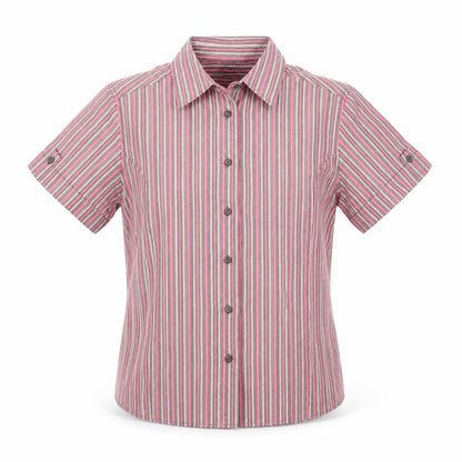 Crane Sports Women's Multicoloured Striped Button-Up Shirt S
