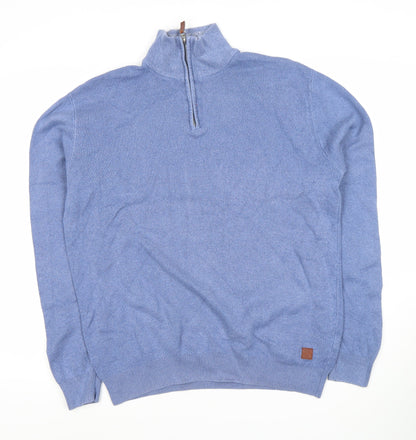 Next Men's Blue XL Full Zip Jumper