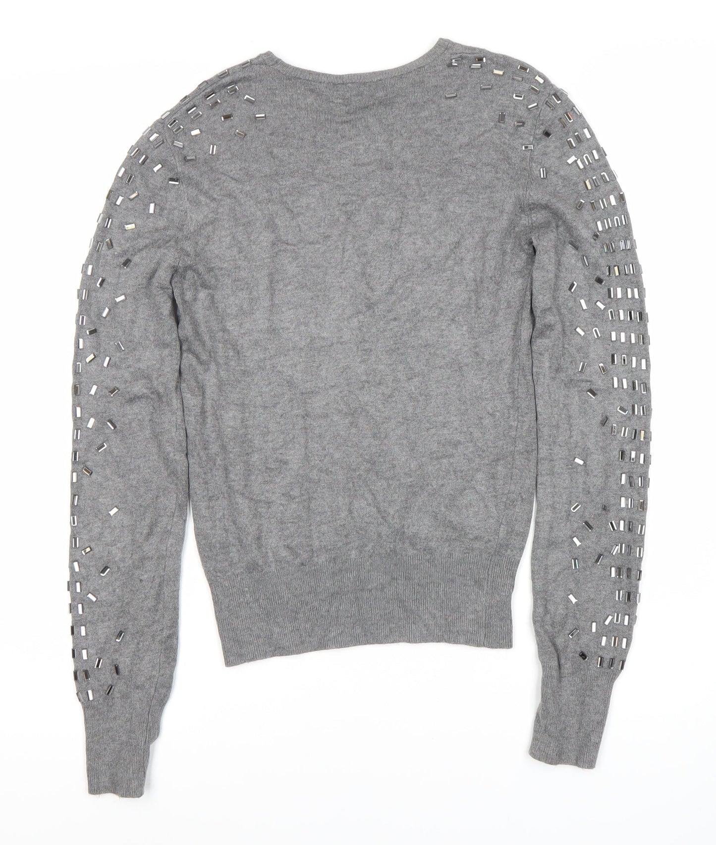 Womens UK Size M Zara Grey Pullover Jumper