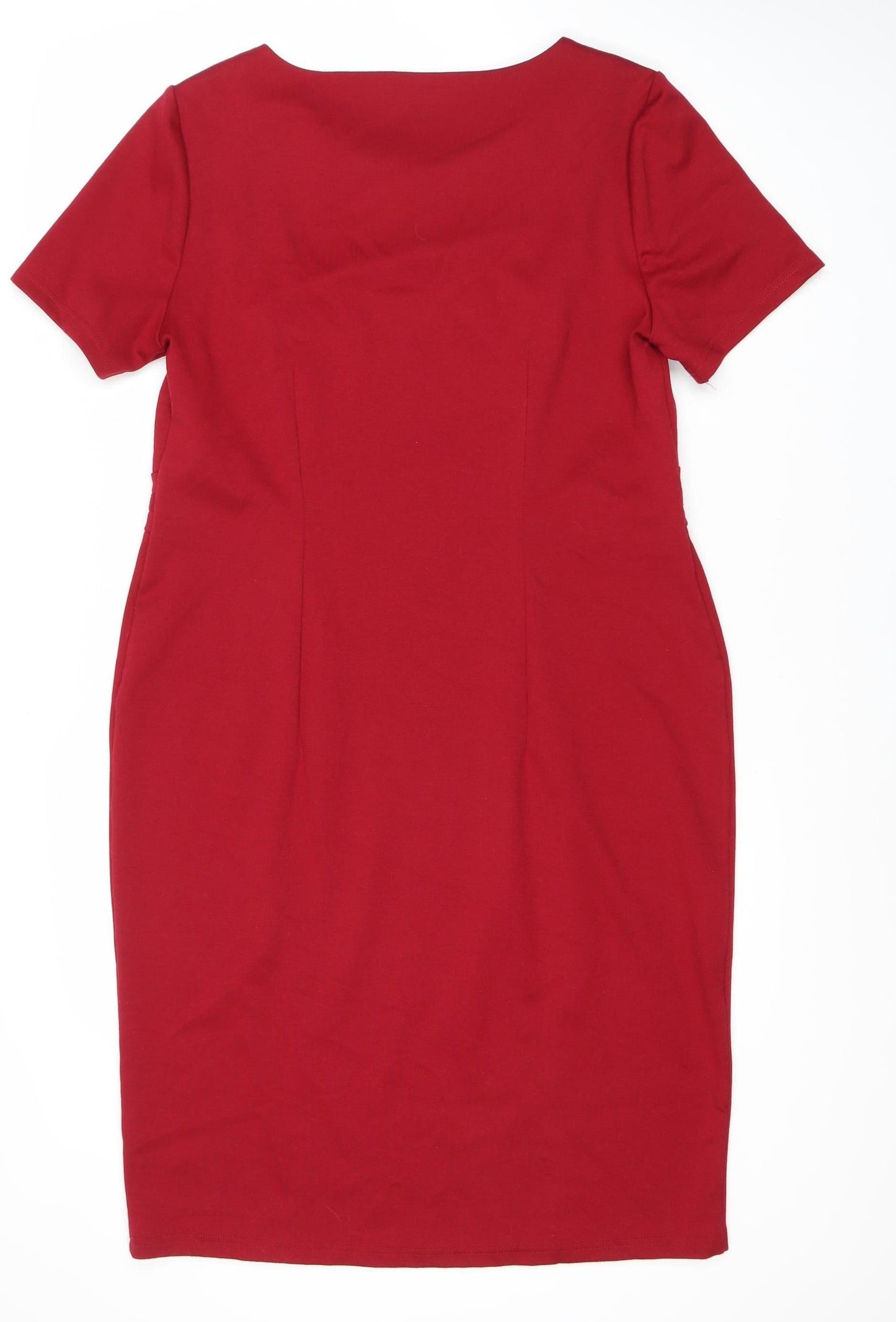David Emanuel Women's Red Sheath Dress, Size 16