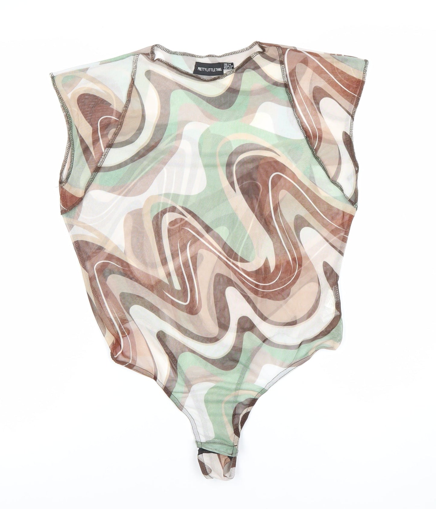 PrettyLittleThing Women's Multicoloured Bodysuit Size 14