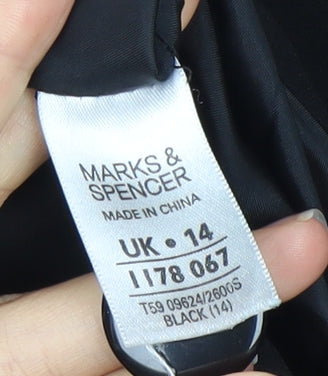 Marks & Spencer Women's Black Pencil Skirt Size 14