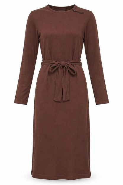 Missguided Brown Long Sleeve Women's Dress Size 8