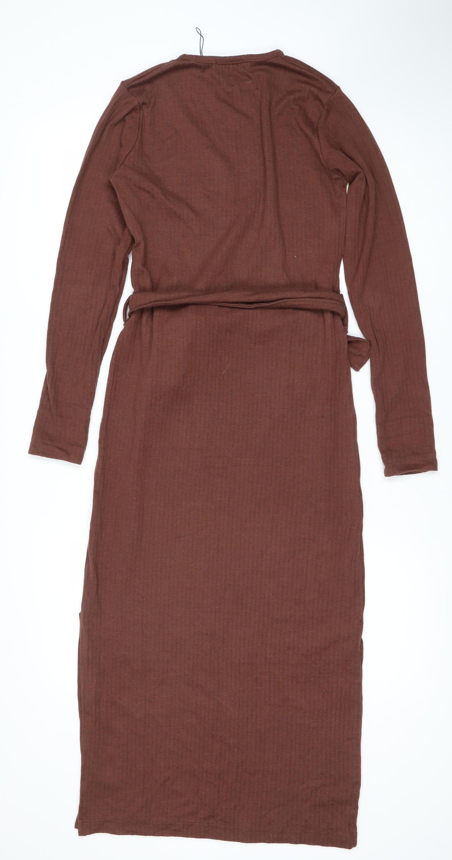 Missguided Brown Long Sleeve Women's Dress Size 8