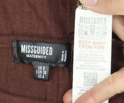 Missguided Brown Long Sleeve Women's Dress Size 8