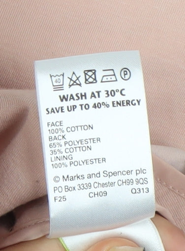 Marks & Spencer Women's Pink Overcoat Size 14