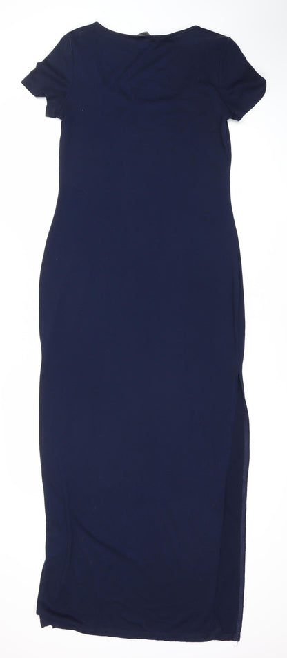 Dorothy Perkins Women's Blue Short Sleeve Dress Size 8