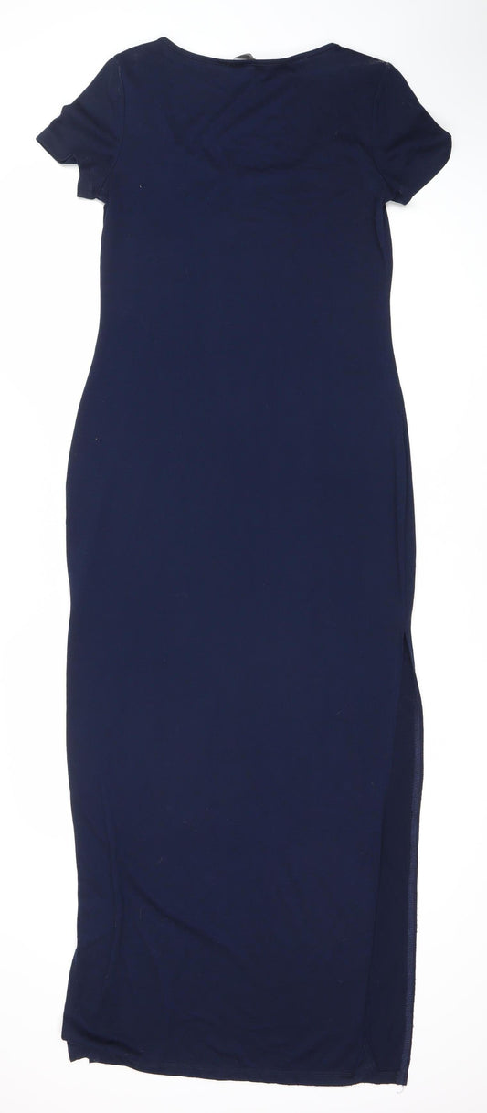 Dorothy Perkins Women's Blue Short Sleeve Dress Size 8