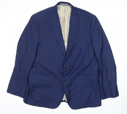 Mens UK Size 44 Moss Esq. Regular Blue Suit Jacket