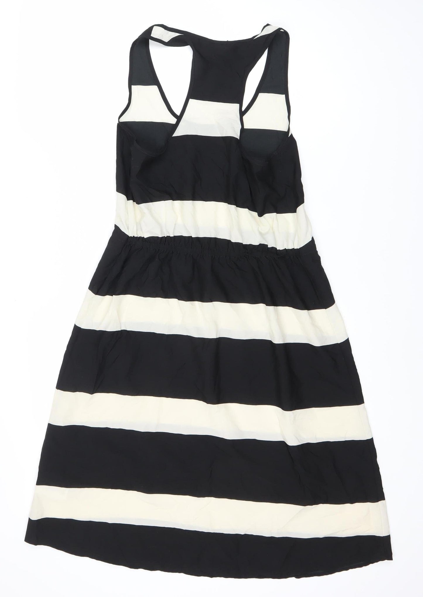 H&M Women’s Striped Dress, Size 8, Black & White