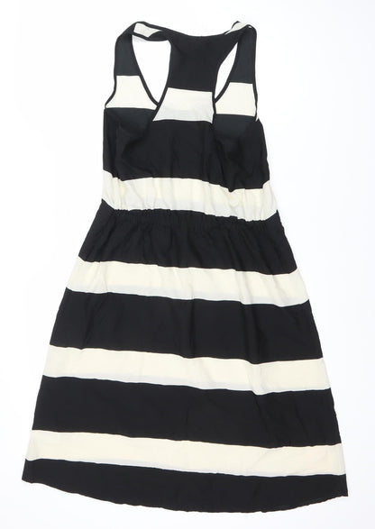 H&M Women’s Striped Dress, Size 8, Black & White