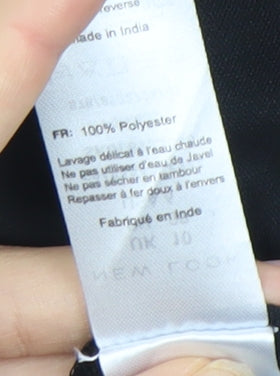 New Look Women's Black Geometric Skirt Size 10