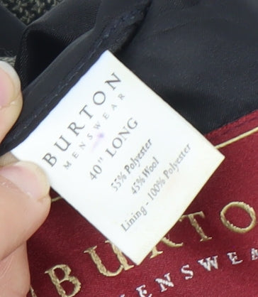 Mens UK Size 40 Burton Regular Grey Suit Jacket