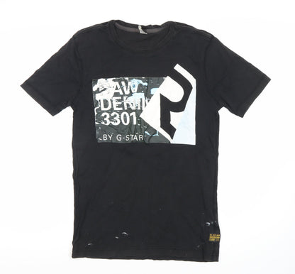 Mens UK Size M G-Star RAW Black  T-Shirt