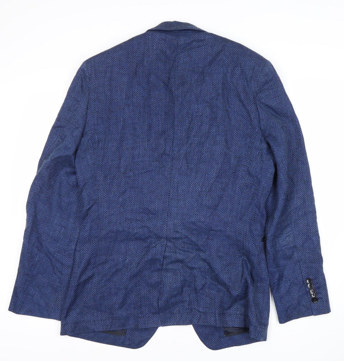 Mens UK Size 40 HUGO BOSS Regular Blue Suit Jacket