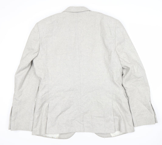 Mens UK Size 44 Topman Regular Grey Suit Jacket