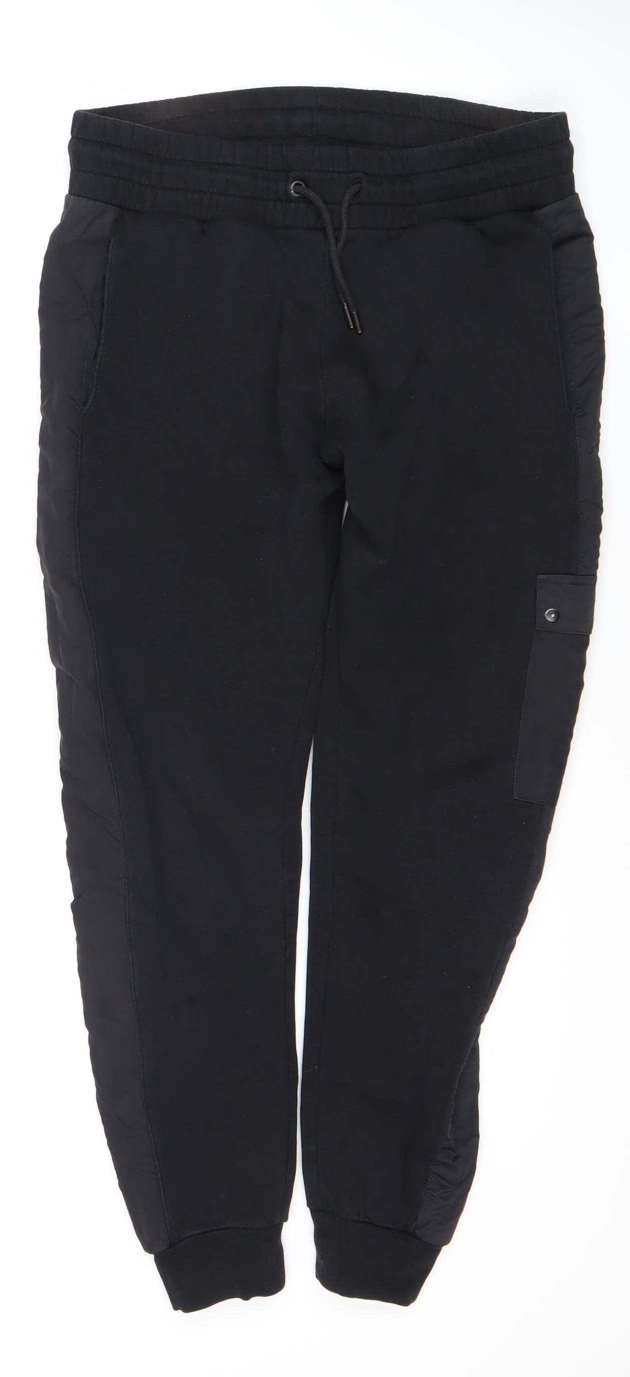 River Island Men's Black Jogger Trousers, Size S
