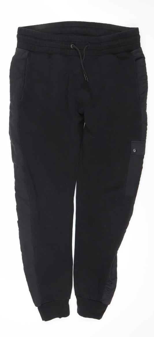River Island Men's Black Jogger Trousers, Size S