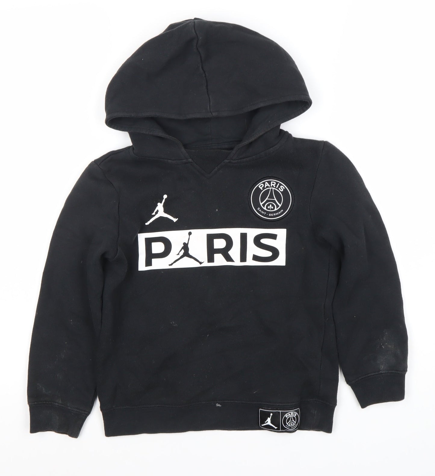 Jordan Boys Black Pullover Hoodie 6-7 Years, Sports Logo