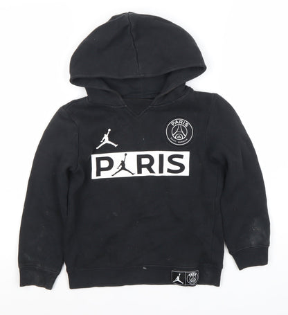 Jordan Boys Black Pullover Hoodie 6-7 Years, Sports Logo