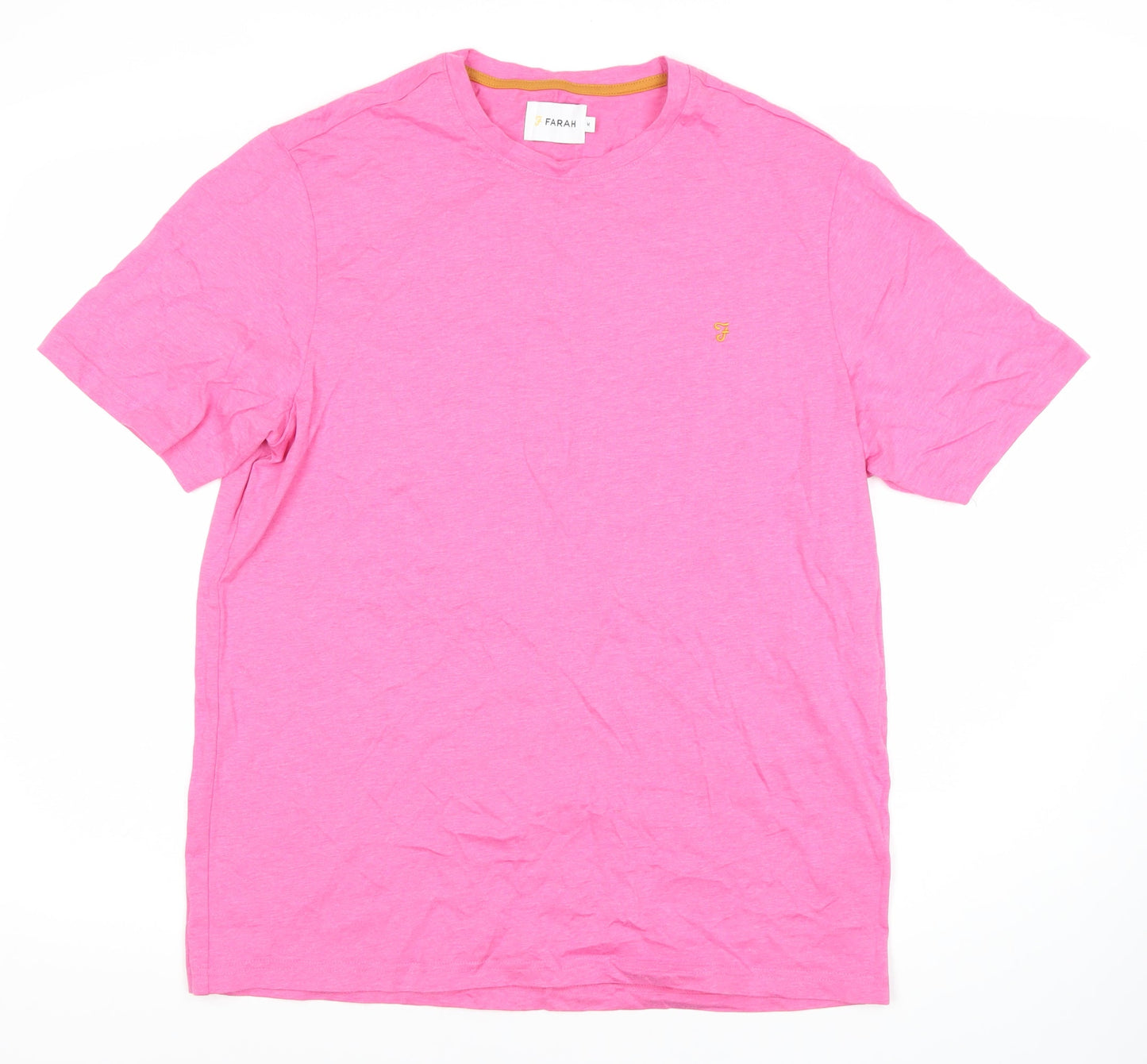 Mens UK Size M Farah Pink  T-Shirt