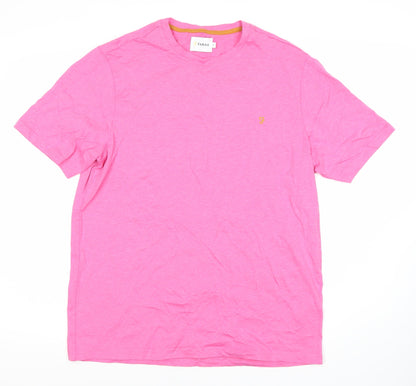 Mens UK Size M Farah Pink  T-Shirt