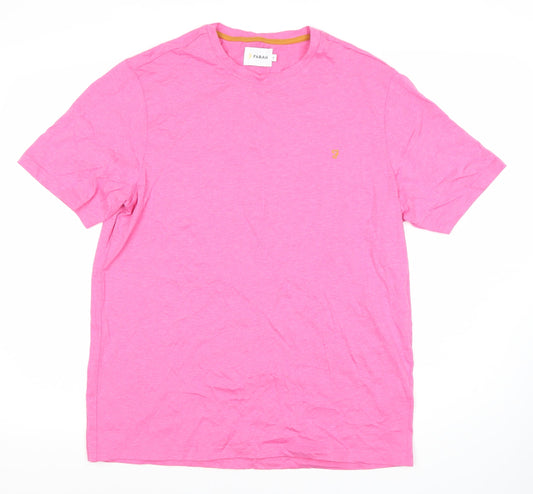 Mens UK Size M Farah Pink  T-Shirt