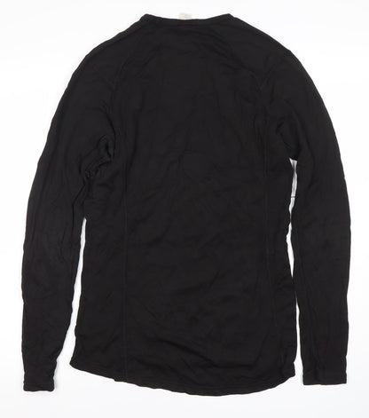 The North Face Men's Black Long Sleeve T-Shirt, Size L