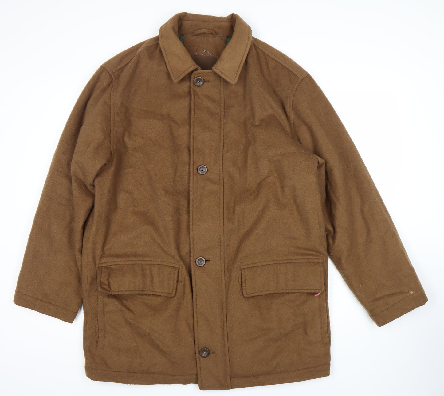 Mens UK Size 38 Thermore Brown Overcoat