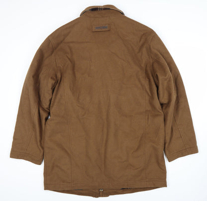 Mens UK Size 38 Thermore Brown Overcoat
