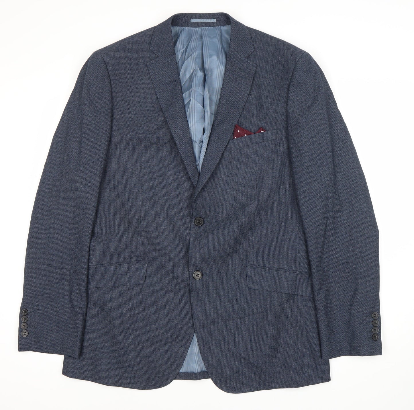 Skopes Men's Blue Suit Jacket 42L Regular Fit