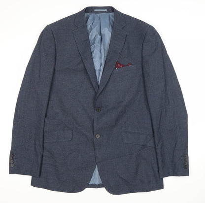 Skopes Men's Blue Suit Jacket 42L Regular Fit