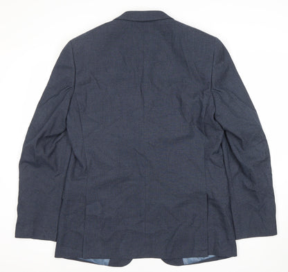 Skopes Men's Blue Suit Jacket 42L Regular Fit
