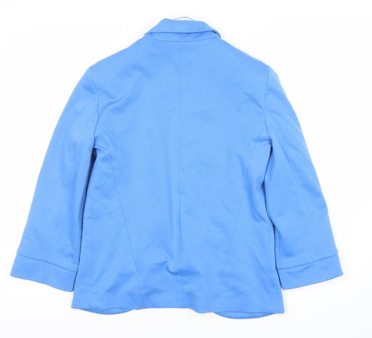 Topshop Women's Blue Blazer Size 8 Modern Style