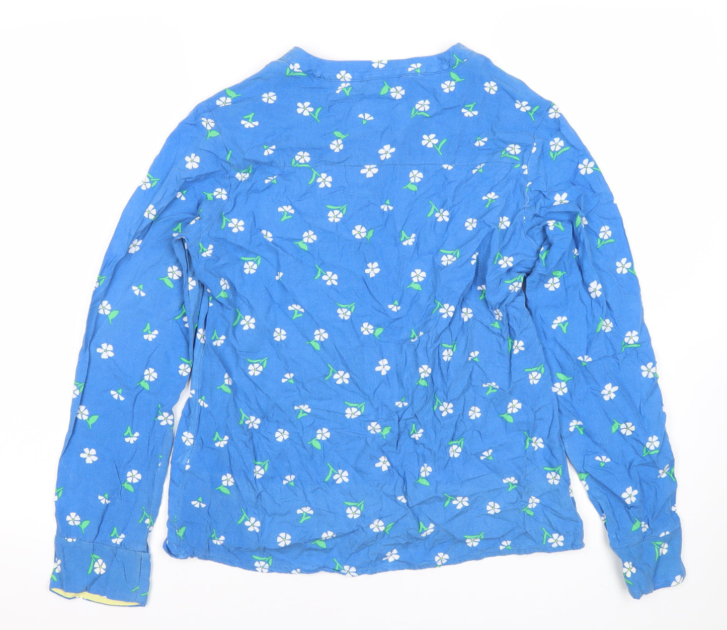 Womens UK Size 10 Crew Clothing Company Blue Basic Blouse