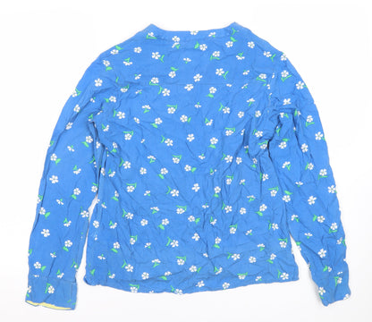 Womens UK Size 10 Crew Clothing Company Blue Basic Blouse