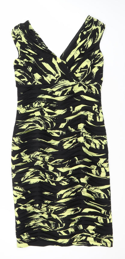 Gold Women’s Multicoloured Size 10 Geometric Dress