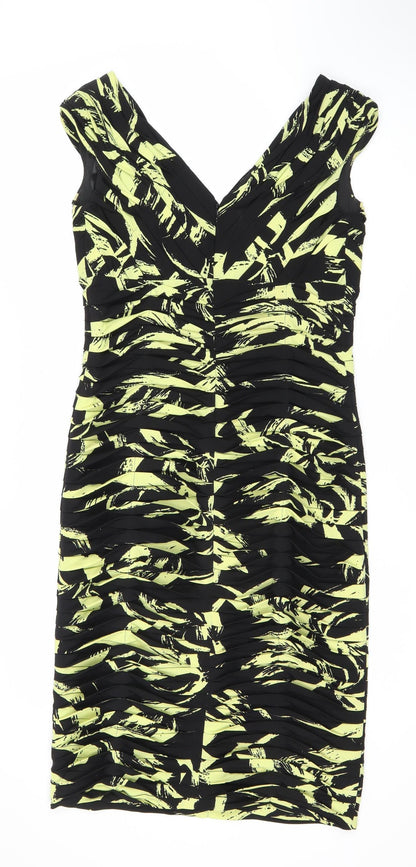 Gold Women’s Multicoloured Size 10 Geometric Dress