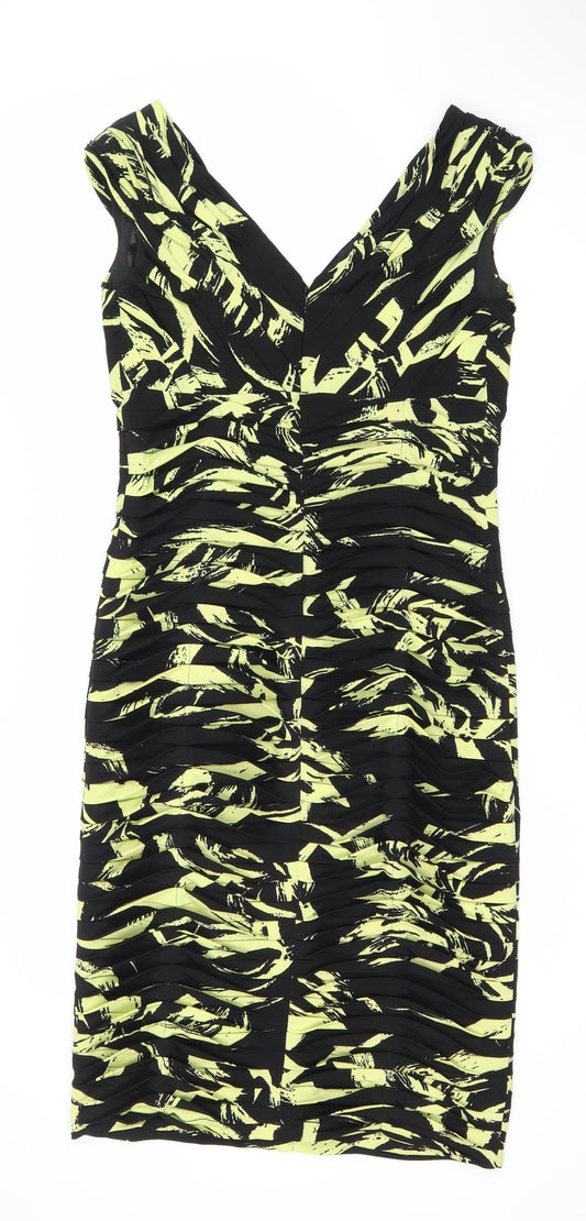 Gold Women’s Multicoloured Size 10 Geometric Dress